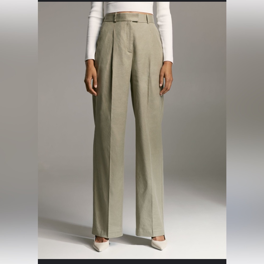 Aritzia Babaton Sadiki Linen Pant 00